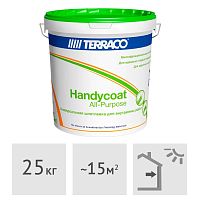 Шпатлевка готовая универсальная Terraco Handycoat acrilic All-Purpose interior, 25 кг