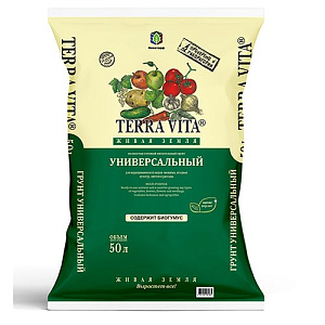 Грунт Terra Vita Живая земля Универсальный, 50 л