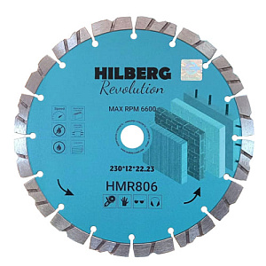 Алмазный круг 230 х 22,23 мм Турбо-сегментный  Revolution Hilberg (HMR806)