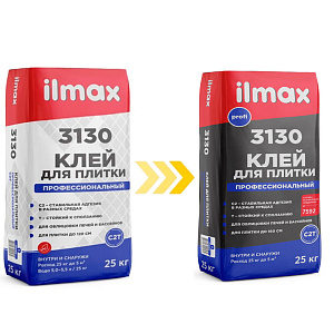 Клей для плитки ilmax 3130 профессиональный, 25 кг