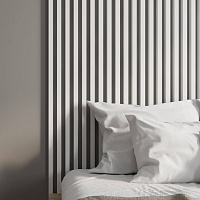 Интерьерная рейка МДФ STELLA Ривьера Белая 40 x 30 x 2700 мм