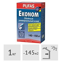 Клей обойный Pufas Эконом универсальный EURO 3000, 1 кг