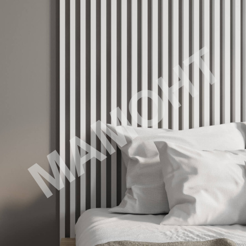 Интерьерная рейка МДФ STELLA Ривьера Белая 40 x 30 x 2700 мм - Фото 3