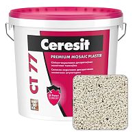 Штукатурка мозаичная силикон-акриловая Ceresit CT 77, GRANADA 3, 25 кг