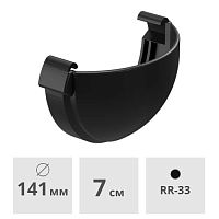 Заглушка Docke Lux ПВХ 141 мм, карбон