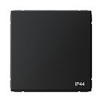 Выключатель Systeme Electric ARTGALLERY 1-клавишный проходной IP44, карбон