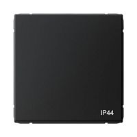 Выключатель Systeme Electric ARTGALLERY 1-клавишный проходной IP44, карбон