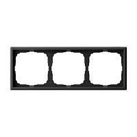 Рамка Systeme Electric ARTGALLERY 3-постовая, карбон