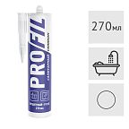 Силиконовый герметик Soudal Profil санитарный прозрачный, 270 мл