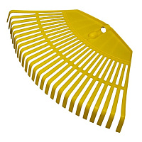 Грабли веерные пластмассовые 26 зубьев с черенком