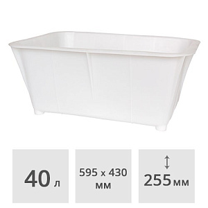 Ящик (контейнер) строительный прямоугольный 40 л БЗПИ (С267-3567)