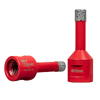 Коронка алмазная по керамограниту DLT CERAMIC PRO, 10 мм (0687)