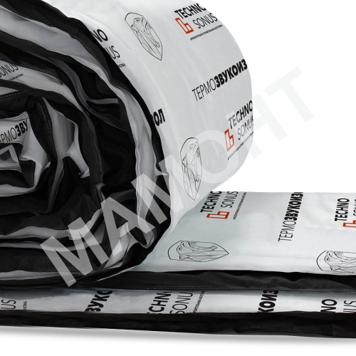 Мат звукопоглощающий ТехноСонус ТермоЗвукоИзол Стандарт 15 мм, 15 м2