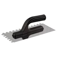 Гладилка нержавеющая 130 x 270 мм зуб 10 x 10 мм FIRSTTOOL (F040143)