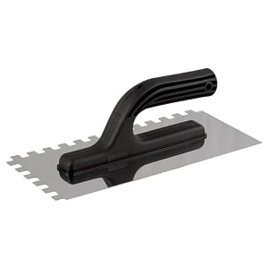 Гладилка нержавеющая 130 x 270 мм зуб 10 x 10 мм FIRSTTOOL (F040143)