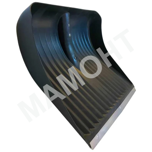 Лопата снеговая пластиковая 400 х 450 мм, 160 см с деревянным черенком и усиленной ручкой RV Plast