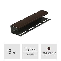 J-профиль Docke PREMIUM 3м, каштан J-профиль Docke PREMIUM 3м, каштан