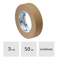 Лента малярная для гладких поверхностей 30 мм х 50 м STORCH Das Braune коричневая