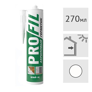 Акриловый герметик Soudal Profil белый, 270 мл