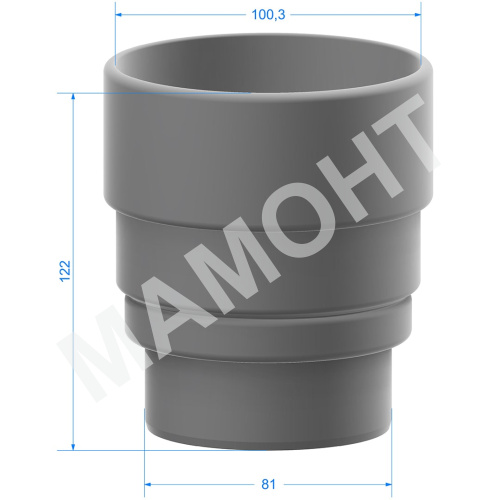 Переходник Docke Lux Premium ПВХ, шоколад