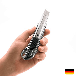 Нож пистолетный с выдвижным лезвием 18 мм, алюминиевый корпус МАМОНТ (INS-MMNT-1083)