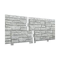 Фасадная панель Ю-Пласт Stone House СЛАНЕЦ Светло-серый