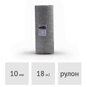 Подложка 10 мм Flexotex фольгированная, 120 см x 15 м (18 м.кв.)