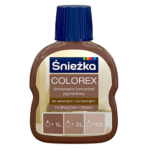 Пигмент концентрат Sniezka Colorex №75 темно-коричневый, 100 мл