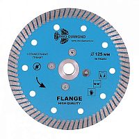 Алмазный круг 125 х М14 мм Турбо Гранит с фланцем Trio-Diamond (FHQ452)