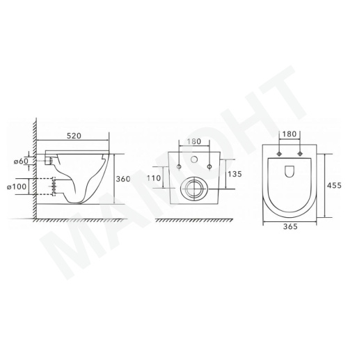 Унитаз подвесной AV Engineering Comfort X2 - Фото 7