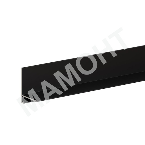 Микроплинтус L щелевой Profiling 2,7 м черный матовый (7 пружин в комплекте)