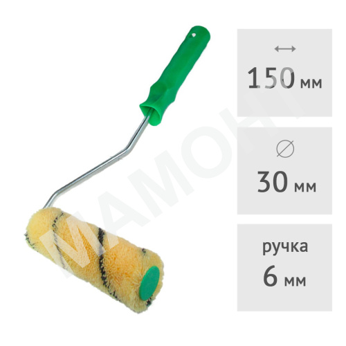 Валик нитевой МИНИ "ПЧЕЛКА" полиакрил SPRAVA, 150 х 30 мм, ворс 11 мм