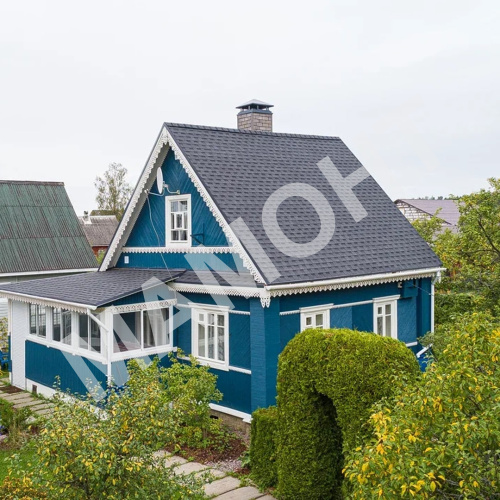 Гибкая черепица многослойная ТЕХНОНИКОЛЬ SHINGLAS Фазенда Серый, 2,6 м2