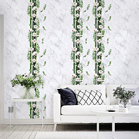 Панель ПВХ Европрофиль Мрамор белый хлопок 652 (2700 х 250 х 8 мм) 4 шт.