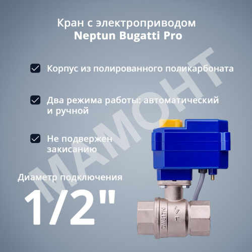 Кран с электроприводом Neptun Bugatti Pro 220В - Фото 2
