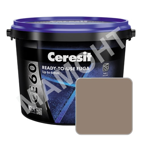 Затирка для швов готовая Ceresit CE60 №58 шоколад, 2 кг