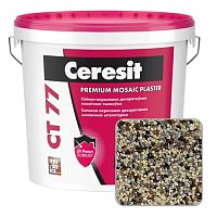 Штукатурка мозаичная силикон-акриловая Ceresit CT 77, DOLOMITE 4, 25 кг