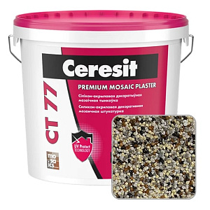 Штукатурка мозаичная силикон-акриловая Ceresit CT 77, DOLOMITE 4, 25 кг