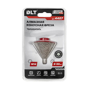Алмазная конусная фреза DLT CERAMIC CONE PRO, 9-50 мм (4407)