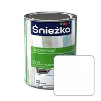 Эмаль масляно-фталевая Sniezka Supermal белая матовая