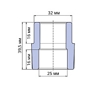 Муфта переходная внутренняя / наружная ПП Wavin Ekoplastik