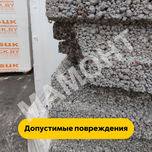 Блок керамзитобетонный 100 x 240 х 400 мм ТермоКомфорт (до 5% колотые) - Фото 3