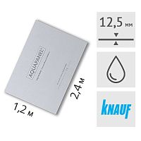 Плита цементная Knauf Аквапанель (12.5 мм) наружная 240 x 120 см