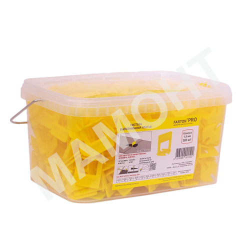 Зажим (клипса) 1,5 мм для укладки плитки СВП FARTON PRO (300 шт.)
