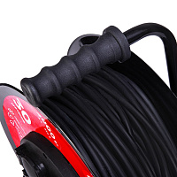 Удлинитель силовой КГ на катушке 4 гнезда, с/з 30 м REXANT