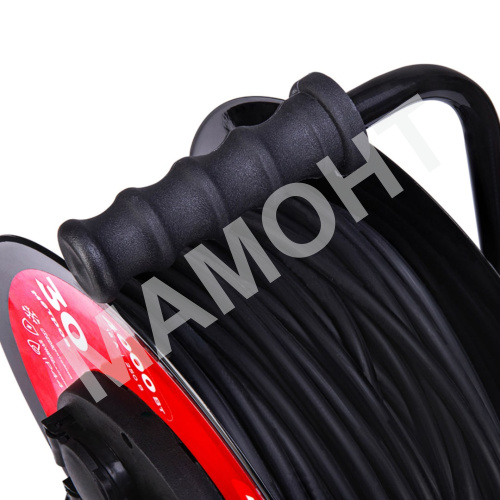 Удлинитель силовой КГ на катушке 4 гнезда, с/з 30 м REXANT