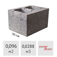 Блок керамзитобетонный для вентканалов 300 x 240 х 400 мм ТермоКомфорт (до 5% колотые)