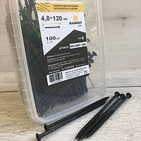 Саморез 4.8*120 мм для монтажа ГКЛ к дереву 100 шт. МАМОНТ