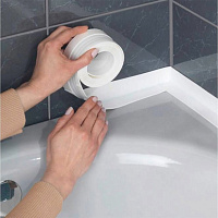 Лента бордюрная 62 мм х 3,2 м ZOOM, белая (02-5-5-502)