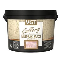 Штукатурка декоративная Мираж MAXI, VGT серебристо-белая, 5 кг